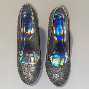 Silver heels